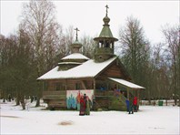 Витославлицы, часовня из деревни Каширка, XVIII век-Музей деревянного зодчества "Витославлицы"