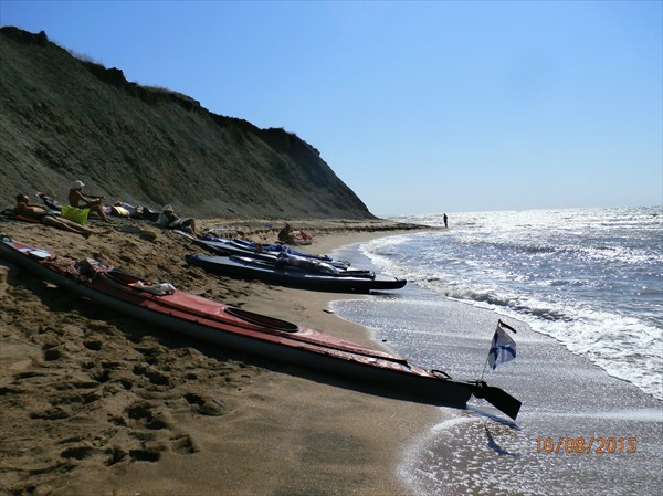Мыс Чауда. И тут нас море дальше не пускает