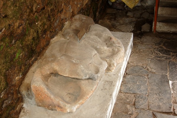Tengboche Monastery, Buddha Footprints In Stone
