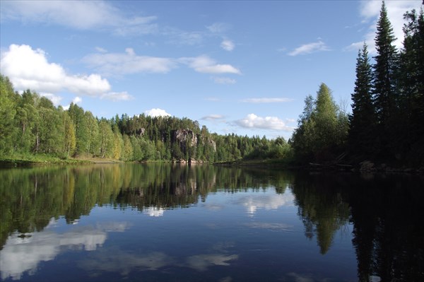 Замерзшая река Лозьва