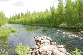 Продолжение реки после плотины