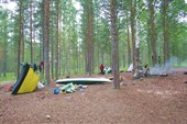 Стоянка с баней четвертого дня