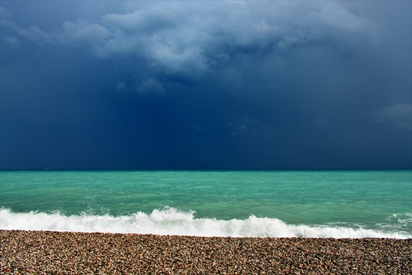 Пляж Кемера после дождичка