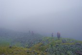 DSC03302 Туманное утро. Поиск пути к перевалу Рига-Турист