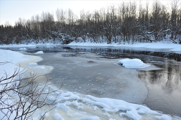 Река Чурьега. Ошевенск. Фото Л.Гольдин