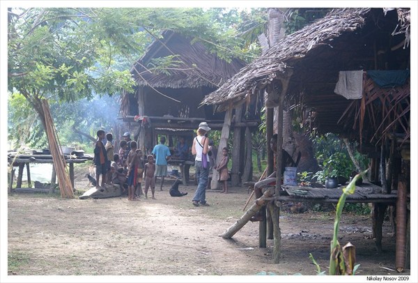 В папуасской деревне