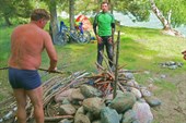 Очень уютная поляна на берегу Катуни.