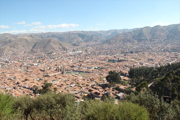 Вид на Куско с высоты