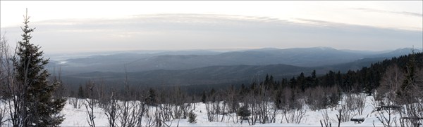 Панорама с горы Юрма.