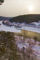 Вид  с камня, внизу наша машинка-гора Ермак Камень