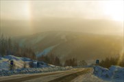 Солнечное гало. Уральские предгорья, Губаха