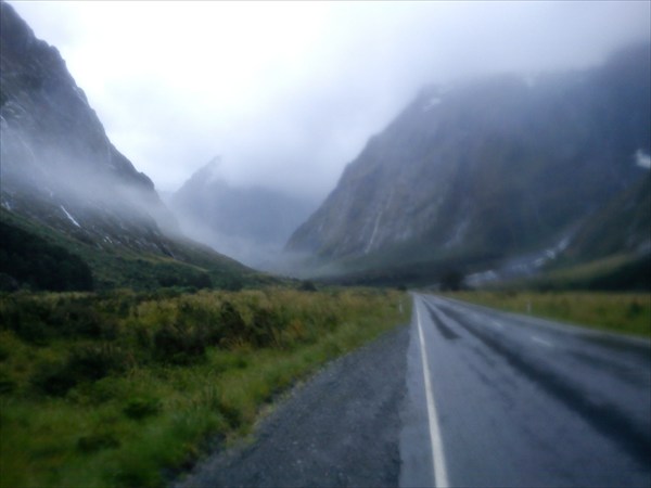 Дорога к Homer Tunnel