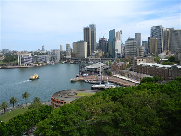 Вид на все Сиднейские небоскребы с Харбор-Бридж