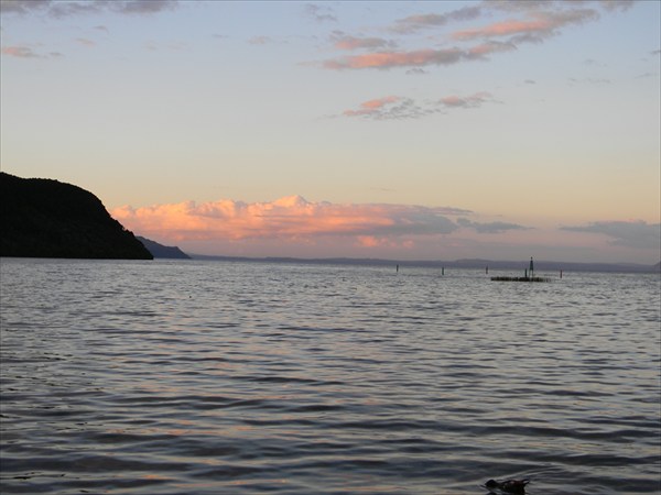 Вечер у озера Taupo