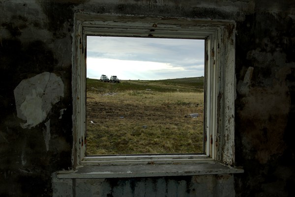 Из окна разрушенного гарнизона Скоробеевский