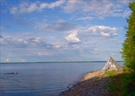 Банька на Онеге, напротив Медвежьегорска