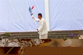 Занятия физкультурой на улице г. Дуцзянъянь.