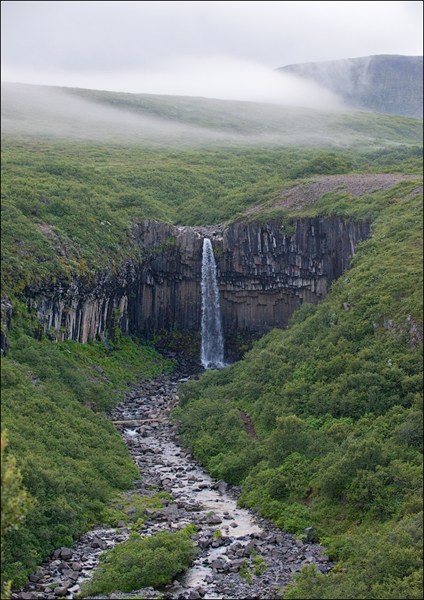 Национальный парк Скафтафель (Skaftafell), водопад Свартифосс