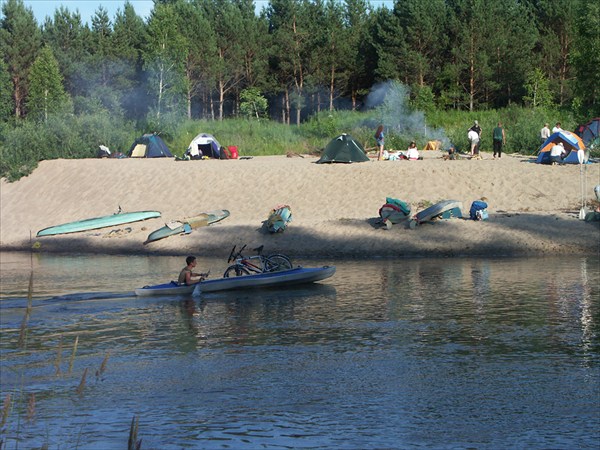 Переправа на байдарке