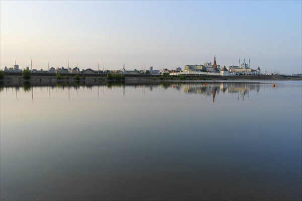 Утро на берегу реки Казанка