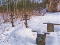 К церкви - примыкает старое кладбище-Реконьский монастырь