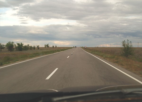 Дорога из Ахтубинска в Астрахань