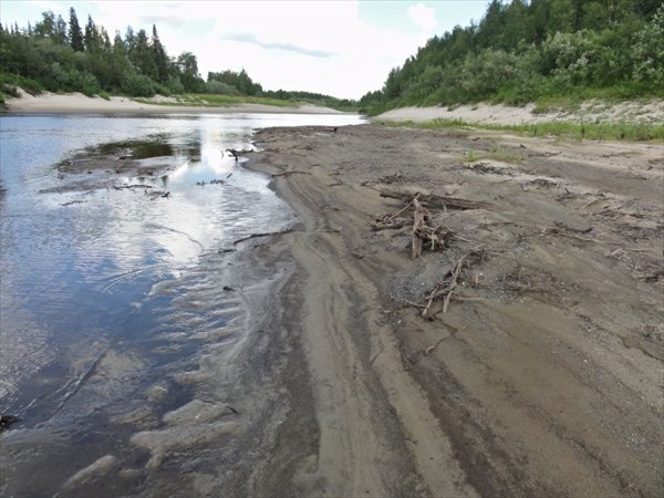 Мокрая коса, вода только ушла