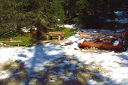 Сушка и обед в лесу над Ponticello