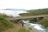 Вид на водопад сверху