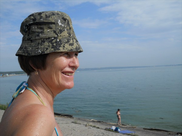 на фото: На берегу Обского моря