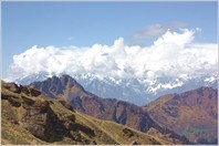 Хребты Малых Гималаев позади, впереди Большой Гималайский хребет
