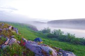 Утренний туман на реке Усе (фото Г. Соловьева)
