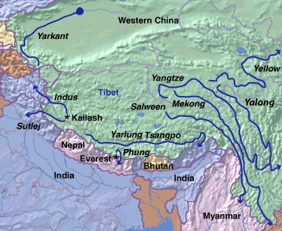 Реки Тибета