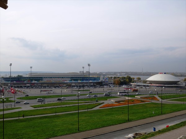 Вид на Центральный стадион (Казань) 1960 и Цирк