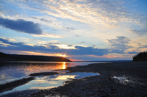 Закат на реке