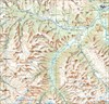 на фото: Общая карта области похода Архыз с тропами