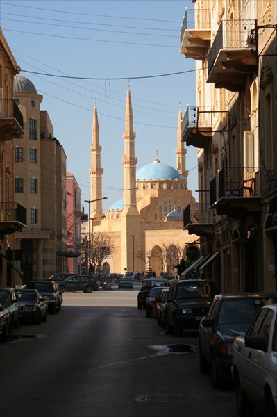 Вид на мечеть аль-Амин в Бейруте 