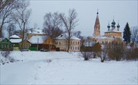 Пейзаж города. Никольская церковь-музей