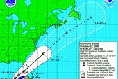 Карта движения урагана Вилма: Wilma-noaa-oct-22