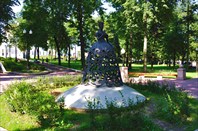 Дама с цветком в парке-Оперный театр
