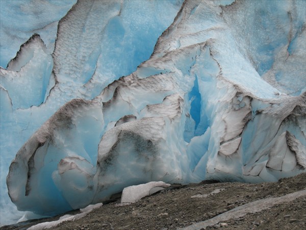 Голубой лед ледника Nigardsbreen