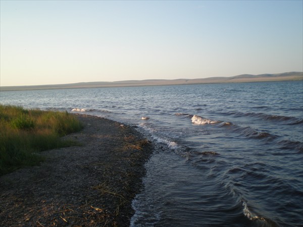 Закат на озере Шира