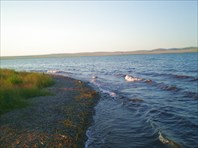 Закат на озере Шира-город Шира