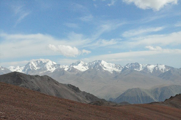 Перевал Каскелен вид на Кунгей Алатау