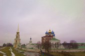 Вид на Кремль с крепостного вала