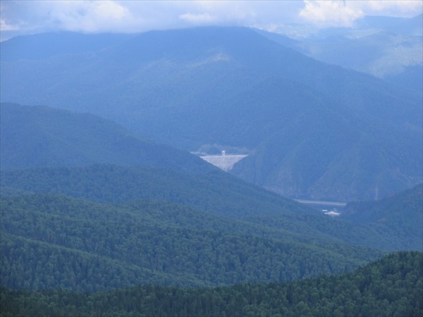Саяно-Шушенская ГЭС с 2318 метров