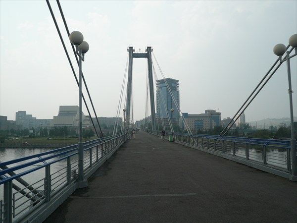 Красноярск, мост на остров