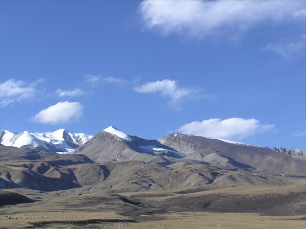 Тибет из окна джипа