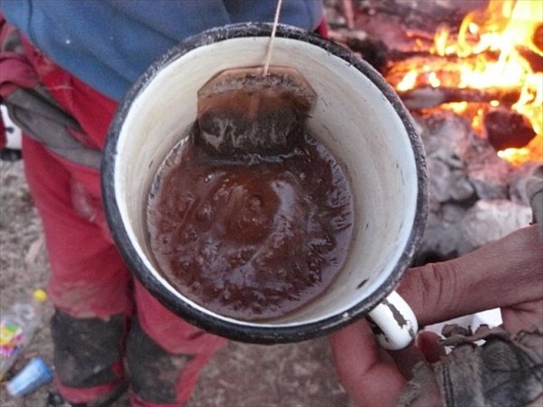 чай замерз за ночь