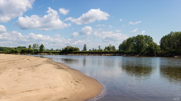 Песчаные отмели Чулыма